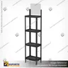 EXHIBIDOR MODULAR PARA PRODUCTOS 40*60 CMS PAYLOADER SISTEMA ENSAMBLE BANDEJA NEGRA, photo 4