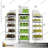 EXHIBIDOR MODULAR PARA PRODUCTOS 40*60 CMS PAYLOADER SISTEMA ENSAMBLE BANDEJA BLANCA (SEMI TRANSPARE, photo 4