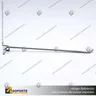 GANCHERA METALICA SIMPLE PANEL PERFORADO, photo 1