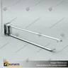 GANCHERA METALICA CROMADA DOBLE PARA BARRA, photo 1