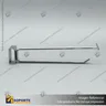 GANCHERA METALICA CROMADA DOBLE PARA BARRA, photo 2
