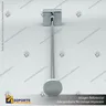 GANCHERA FRONTAL TUBULAR PARA BARRA 30 CM, photo 3