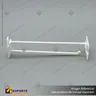 GANCHERA ABS BLANCA DOBLE CON PORTAPRECIO 8 TW8, photo 2