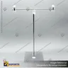 SOPORTE T METAL CON PINZAS ACRILICAS, photo 1