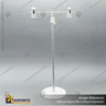SOPORTE T CON PINZA ACRILICA Y VARILLA EXPANDIBLE, photo 1