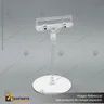 SOPORTE CON PINZA ACRILICA BASE REDONDA, photo 1