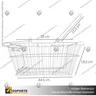 CANASTO METAL CON MANILLAS PARA COMPRAS 22L, photo 2