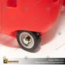 CANASTO PLASTICO CON ASA RETRACTIL Y RUEDAS ROJO GRANDE 45L, photo 3