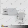 CONECTOR RIEL ENERGIZADO TRIFASICO TIPO L BLANCO, photo 2