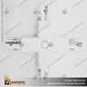 CONECTOR RIEL ENERGIZADO TRIFASICO TIPO X BLANCO, photo 1