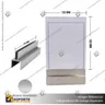 PORTA PRECIO INOXIDABLE A BARRA UNIVERSAL, photo 1