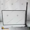 PANEL MENU SLIM BOX COLGANTE NEGRO CON BRAZO TELESCOPICO (400X600), photo 2