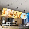 PANEL MENU SLIM BOX COLGANTE CON BRAZO TELESCOPICO (600X1200) COLOR NEGRO, photo 1