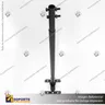 PANEL MENU SLIM BOX COLGANTE CON BRAZO TELESCOPICO (600X1200) COLOR NEGRO, photo 7