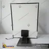 PANEL MENU SLIM BOX 1 CARA A3 CON PEDESTAL (312X427) COLOR NEGRO, photo 3