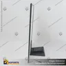 PANEL MENU SLIM BOX 1 CARA A3 CON PEDESTAL (312X427) COLOR NEGRO, photo 4