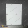 PANEL MENU SLIM BOX 1 CARA A3 CON PINES (312X427) COLOR PLATEADO, photo 2