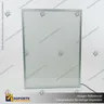 PANEL MENU SLIM BOX 1 CARA A3 CON PINES (312X427) COLOR PLATEADO, photo 4