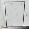 PANEL MENU SLIM BOX 1 CARA A2 CON PEDESTAL (435X600) COLOR NEGRO, photo 2
