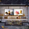 PANEL MENU SLIM BOX COLGANTE NEGRO CON BRAZO TELESCOPICO (600X900), photo 1