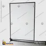 PANEL MENU SLIM BOX COLGANTE NEGRO CON BRAZO TELESCOPICO (600X900), photo 3
