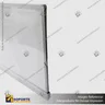 PANEL MENU SLIM BOX DOBLE CARA COLGANTE PIOLAS (1200X450) COLOR PLATEADO, photo 3