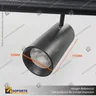 MONACO-FOCO TRACK LIGHT MAGNETICO CUERPO NEGRO 15W 48V 3000K, photo 2
