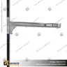 NOVA SOPORTE BARRA OVAL 30 CM CROMADO, photo 3