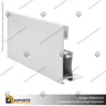 PERFIL FRAMELESS ALUMINIO 6 CM, photo 3