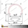 PERFIL PARA CINTA LED ALP 029 3MT, photo 5