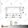 PERFIL PARA CINTA LED ALP 014 3MT, photo 5