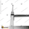 BRAZO A BARRA AMERICANA 30 CM TUBULAR CROMADO NEGRO MATE, photo 2