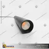 GALES - FOCO COLGANTE MAGNETICO CUERPO NEGRO 10W 48V 3000K, photo 1