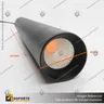 GALES - FOCO COLGANTE MAGNETICO CUERPO NEGRO 10W 48V 3000K, photo 11
