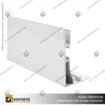 PERFIL FRAMELESS ALUMINIO 5 CM, photo 3