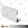 PERFIL FRAMELESS ALUMINIO 4 CM, photo 3