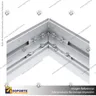PERFIL FRAMELESS ALUMINIO 4 CM, photo 4
