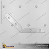 CONECTOR DE ALUMINIO PARA PERFILES ALP 130 CON TORNILLOS, photo 1