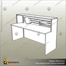 BLACK 1800W RECEPTION DESK, photo 1