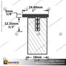 MCLN-WF-CAP - LINEAR PANEL CAPPING PROFILE WALL OFFSET, photo 2