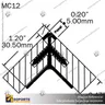 MC12 - ROUND CORNER JOIN PROFILE, photo 2