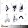 MC 3 WAY CORNERS FOR STICKMAN CORNER PROFILES, photo 8