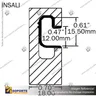 PVC J INSERTS FOR SLATWALL PANELS, photo 2