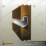 PVC J INSERTS FOR SLATWALL PANELS, photo 1