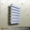 ALUMINIUM SLATWALL- 25MM TOP PLANK, photo 2