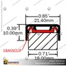 EP18 ALUMINIUM EDGE CAPPING - 18MM PANELS, photo 4