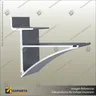 ALUMINIUM SHELF BRACKETS (FOR 6MM-18MM SHELVES), photo 1