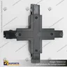 CONECTOR RIEL ENERGIZADO TRIFASICO TIPO X NEGRO, photo 7