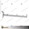 SOPORTE DE REPISA A PANEL RANURADO CON VENTOSAS 30 CM, photo 6