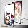 PANEL MENU SLIM BOX 1 CARA A3 CON PINES (312X427) COLOR PLATEADO, photo 7